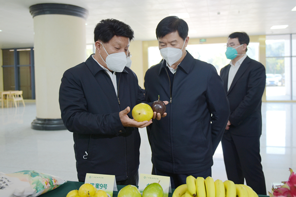 自治区党委副书记刘小明到广西农业科学院调研